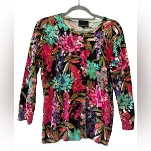 Cynthia Rowley Floral Print Cardigan XL